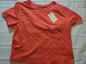 Women's Shrunken Short Sleeve T-Shirt Universal Thread Light Red Size XXL - Picture 1 of 7