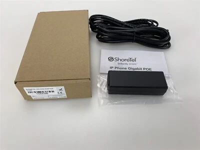 ShoreTel IP Phone Gigabit POE Adapter 15.4W 48V 0.32A 10533B POE15M-1AF(SH) - Image 1 of 3