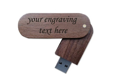 ALCOR Unità di memoria flash flash USB in legno incisa al laser 8 GB