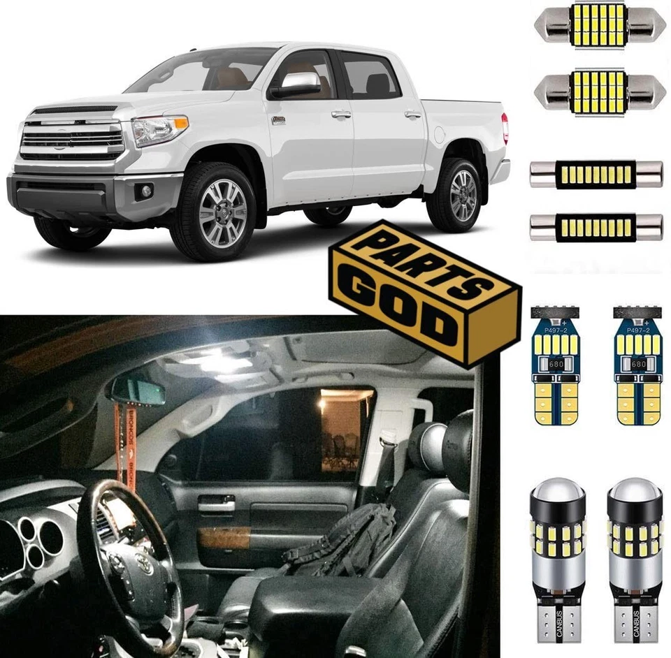 Kit de luces interiores LED para Toyota Tundra (18 piezas) se adapta a 2007-2021 Foto 1 de 4