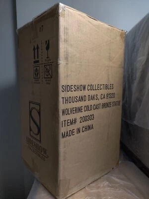 Estatua de bronce fundido en frío de Wolverine coleccionable Sideshow nueva 117/400               Foto 1 de 4
