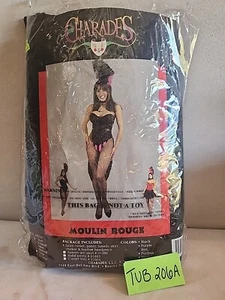Charades Moulin Rouge Costume Red/Black Adult Size L - Picture 1 of 5