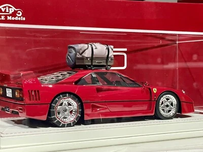 1:18 VIP SCALE MODES Set  Ferrari F40 Red Ski Version  + Engine - BBR MR - Imagen 1 de 4
