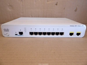 Cisco CATALYST WS-C2960CPD-8TT-L V01 switch Ethernet di rete 10x Gigabit PoE - Afbeelding 1 van 8
