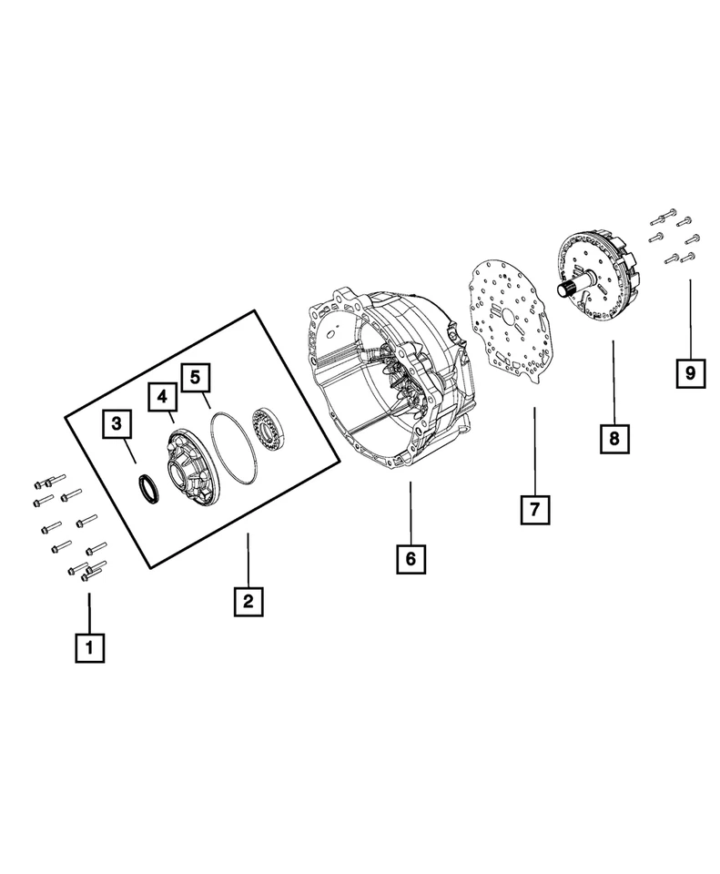 Genuine Mopar Torque Converter Housing 5140786AA - Image 1 of 4