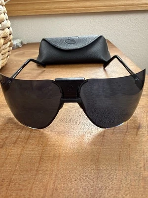 Gafas de sol clásicas de gárgola de la década de 1980 lentes negras/marcos negros Terminator Foto 1 de 4