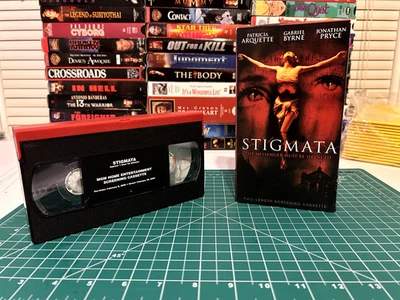 Stigmata (R) VHS (1999) Vintage Horror - RARE PROMOTIONAL TAPE - Red/Black - Image 1 of 3