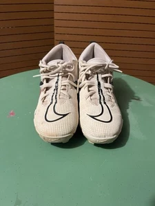 Nike Alpha Menace 3 Shark Football Shoes White Red Cleats CV0582-103 Youth 7.5 - Picture 1 of 7
