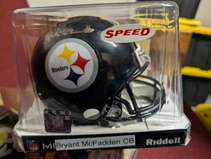 Pittsburgh Steelers handsigniert signed Mini Helm Coa Bryant Mcfadden - Bild 1 von 3