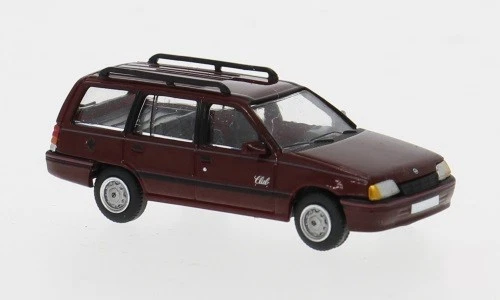 Brekina PCX870499 - 1/87 Opel Kadett E Caravan Club Special, Rosso Scuro, 1989 - Immagine 1 di 1