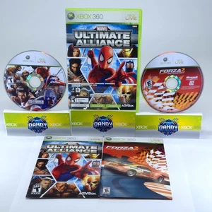 Marvel Ultimate Alliance & Forza 2 CIB W/ Manuals - Xbox 360 - Picture 1 of 5