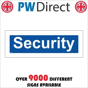 SIGN Security Office Door Plaque Guard Doorman Guard Bouncer Safety SE091P - Picture 1 of 10