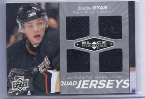 2010-11 UD BLACK DIAMOND BOBBY RYAN QUAD JERSEY