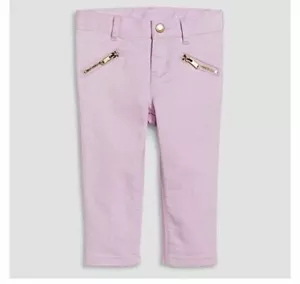 Pantalón Genuino Niños de OSHKOSH Ajustado Bolsillo Cremallera Sarga Talla 12M Lavanda - Imagen 1 de 4