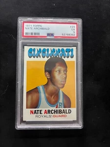 1971 Topps Nate Archibald novato #29 Cincinnati Royals graduado PSA 5 EX - Imagen 1 de 2