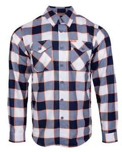 Dixxon Flannel Le Mans 10 Jahre Herren 2XL XXL weiß schwarz neon kariert Hemd - Bild 1 von 13