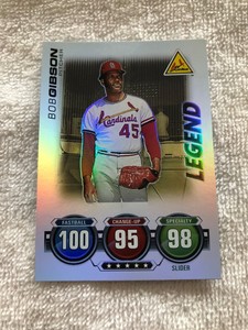 2010 Topps Attax Battle of the Ages Legend Foil Bob Gibson (Standing) Authentic