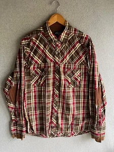 Fender Custom Shop Rock & Roll Religion Shirt Mens 2XL Button Up Plaid Corduroy - Picture 1 of 12