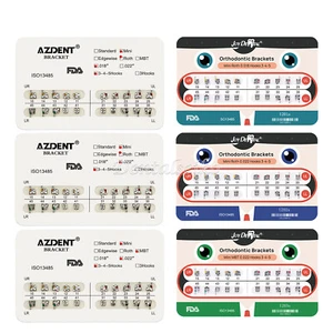 Dental Orthodontic Brackets Mini Roth MBT Slot.018 022 345 Hooks Metal Braces - Bild 1 von 51