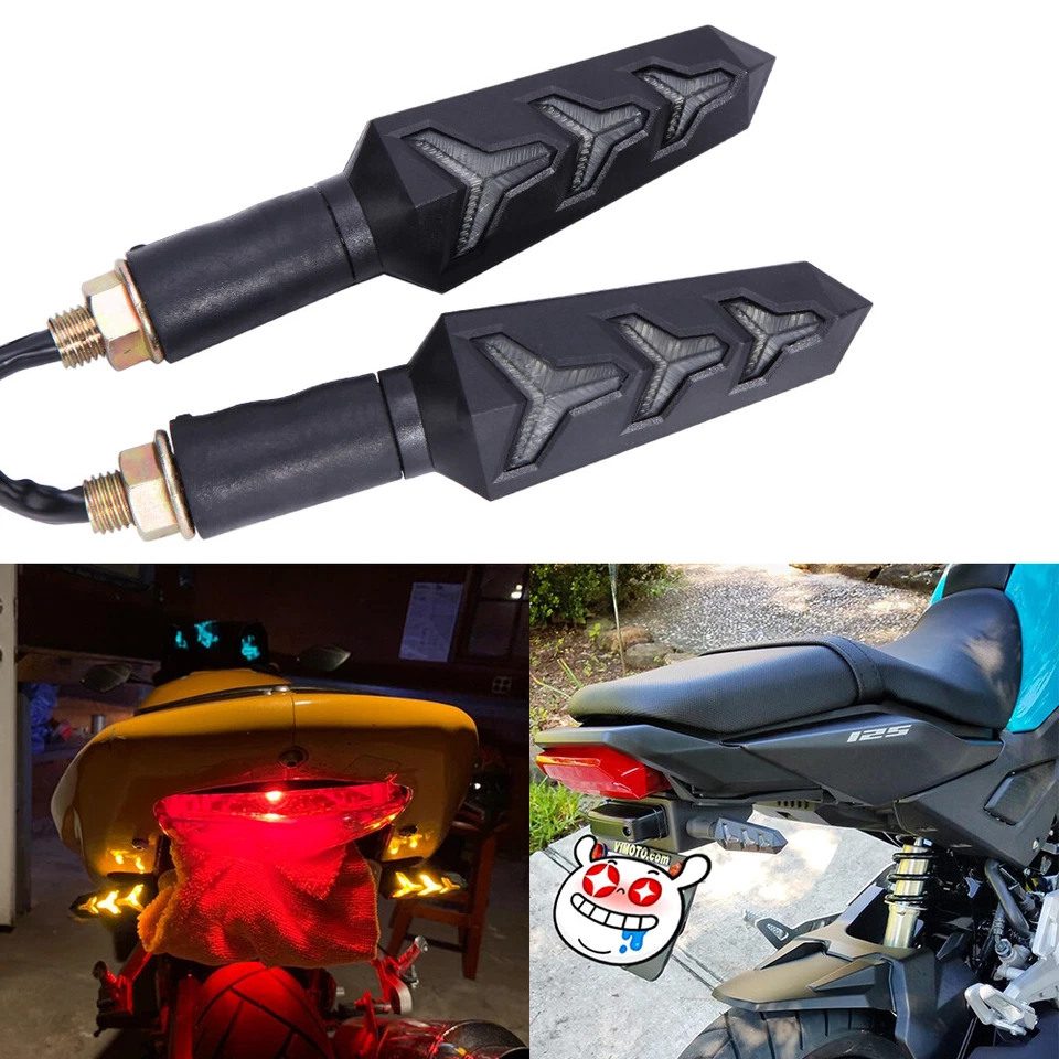 For Honda XR650L /Honda Ruckus Motorcycle LED Turn Signals Blinker Amber Lights Foto 1 de 4