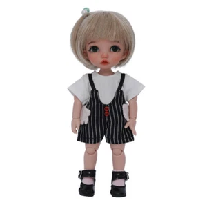 Muñeca 1/8 BJD FL Ante color tostado claro maquillaje facial sin A + ojos + ropa + peluca + zapatos - Imagen 1 de 10