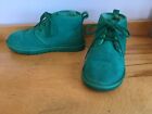 Ugg Neumel Chukka Casual Suede Boots Women's Size 7/38 Lime Green 1094269