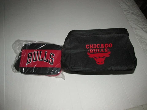 NBA Chicago Bulls Set Of 2 Small Insulated Drink Coolers Cover