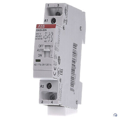 Abb Contattore Modulare 20a 220-230 V Ac/dc En20-20n-06 | Modular Contactor • 33.82£