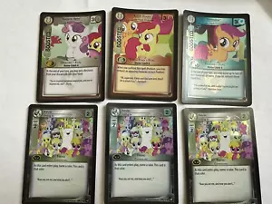 My Little Pony Promo card set Kevin Sweetie Belle Apple Bloom Scootaloo 6 Cards! - Picture 1 of 5