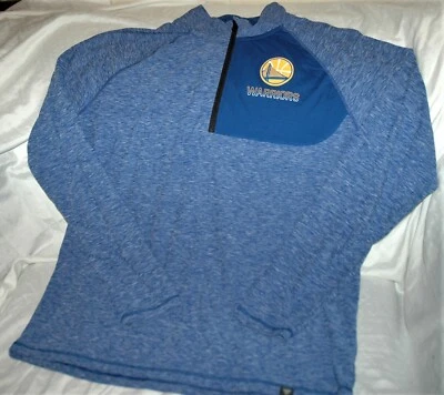 Golden State Warriors 1/4 zip jacket men's large NEW with tags Fanatics blue NBA - Image 1 of 3