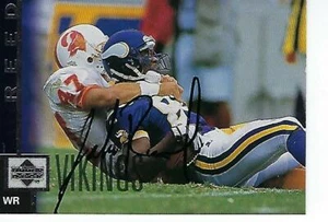 JAKE REED SIGNED 1887 UPPERDECK #294 - MINNESOTA VIKINGS - Picture 1 of 1