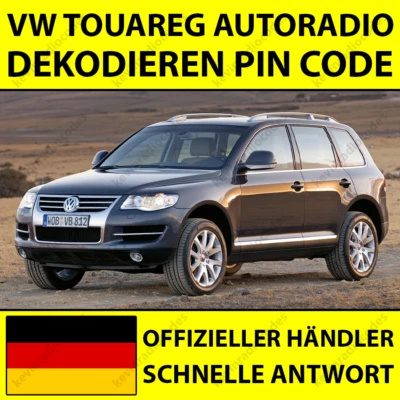 ✅VOLKSWAGEN TOUAREG AUTORADIO DEKODIEREN PIN CODE FÜR ALLE MODELLE RNS RCD MFD✅ - Bild 1 von 4