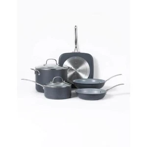 Commercial CHEF Cookware Set Hard Anodized Non-Stick Aluminum with Lids 7-Piece - Picture 1 of 6