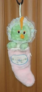 Medias de peluche vintage verde Feliz Pascua verde gallina por juguete bien hecho colgante (B) - Imagen 1 de 4