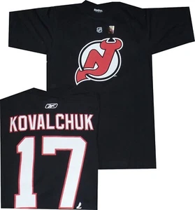 New Jersey Devils IIya Kovalchuk Black Reebok T Shirt New Clearance Mens New Tag - Picture 1 of 3