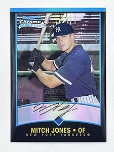 Mitch Jones 2001 Topps Bowman Chrome Refractor RC #113 MLB Yankees Trading Card