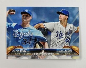 2018 Topps Update Father's Day Powder Blue #US56 Trevor Oaks Eric Stout /50