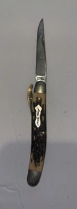 RARE uncle henry schrade 197uh cats paw linerlock pocket knife for parts - Picture 1 of 4