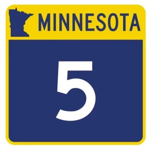 Minnesota State Highway 5 Sticker Decal R4706 Highway Route Sign  - Picture 1 of 1
