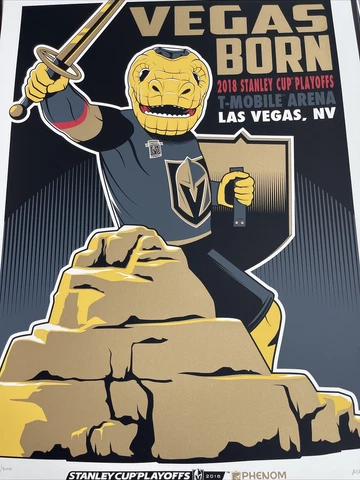 Vegas Golden Knights Inaugural Season Serigraph Poster 2023 Stanley Cup Champs! Cover