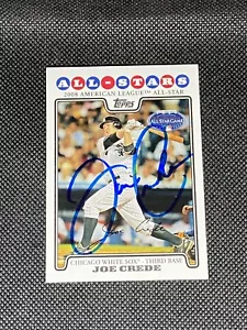 Joe Crede Chicago White Sox All Star signiert Auto 2008 Topps Karte #UH203 ~ COA - Bild 1 von 3