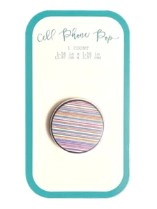 Cell Phone Pop Stylish & Fun Phone Grip Holder Multicolor Pattern - Picture 1 of 2