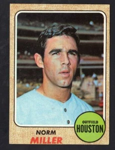 1968 TOPPS NORM MILLER #161 HOUSTON NRMT+ (REF 7593) - Picture 1 of 2