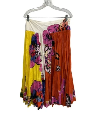 Falda Floral Boston Propia Sandy Starkman Multicolor Talla Pequeña Bohemia De Colección Foto 1 de 4