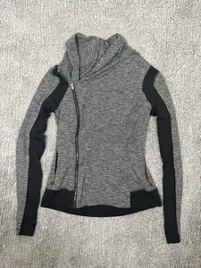 Chaqueta con cremallera Lululemon Bhakti Yoga Coco Piqué para mujer talla 4 - Imagen 1 de 9