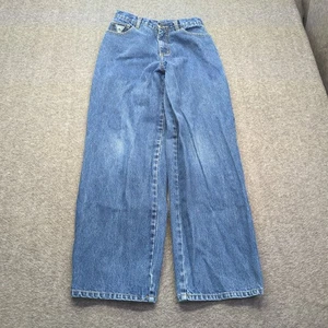 Jeans Guess Vintage Mujer 28 Azul Pierna Ancha Barril Informal Boho - Imagen 1 de 16