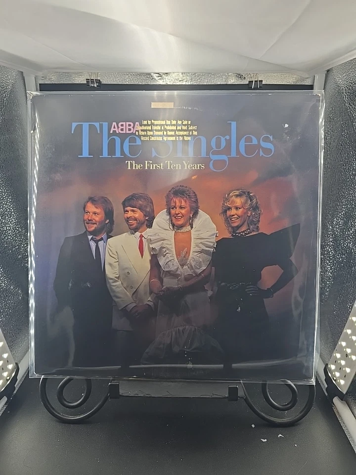 ABBA The Singles The First Ten Years 2LP 1982 Atlantic 800361G GS PROMO EX/EX - Image 1 of 4