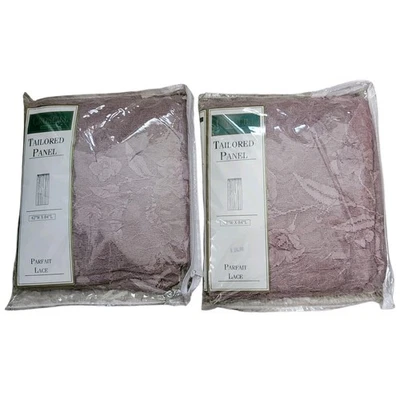 (2) Painéis sob medida para casa Croscill Parfait renda ametista 42" × 84" novo  - Imagem 1 de 4