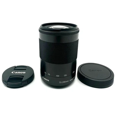 [casi como nuevo] Lente Canon EF-M 55-200 mm f/4,5-6,3 IS STM plateada #126a Foto 1 de 4