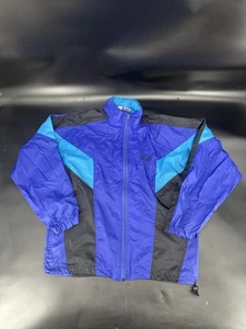 Vintage Asics Full Zip 80s 90s Windbreaker Jacket Size Large WT93 Multicolor - Picture 1 of 7